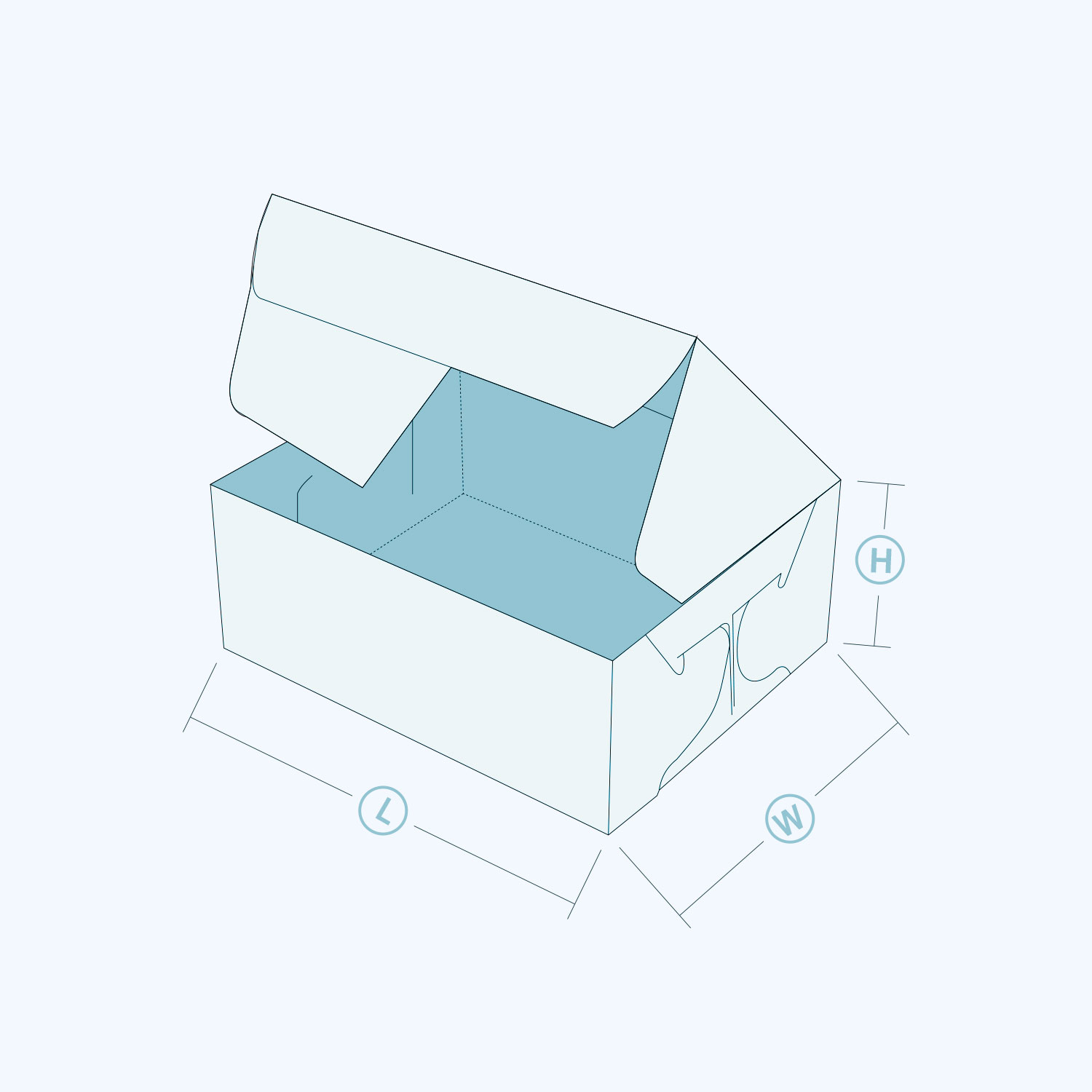 Side Lock Six Corner Boxes