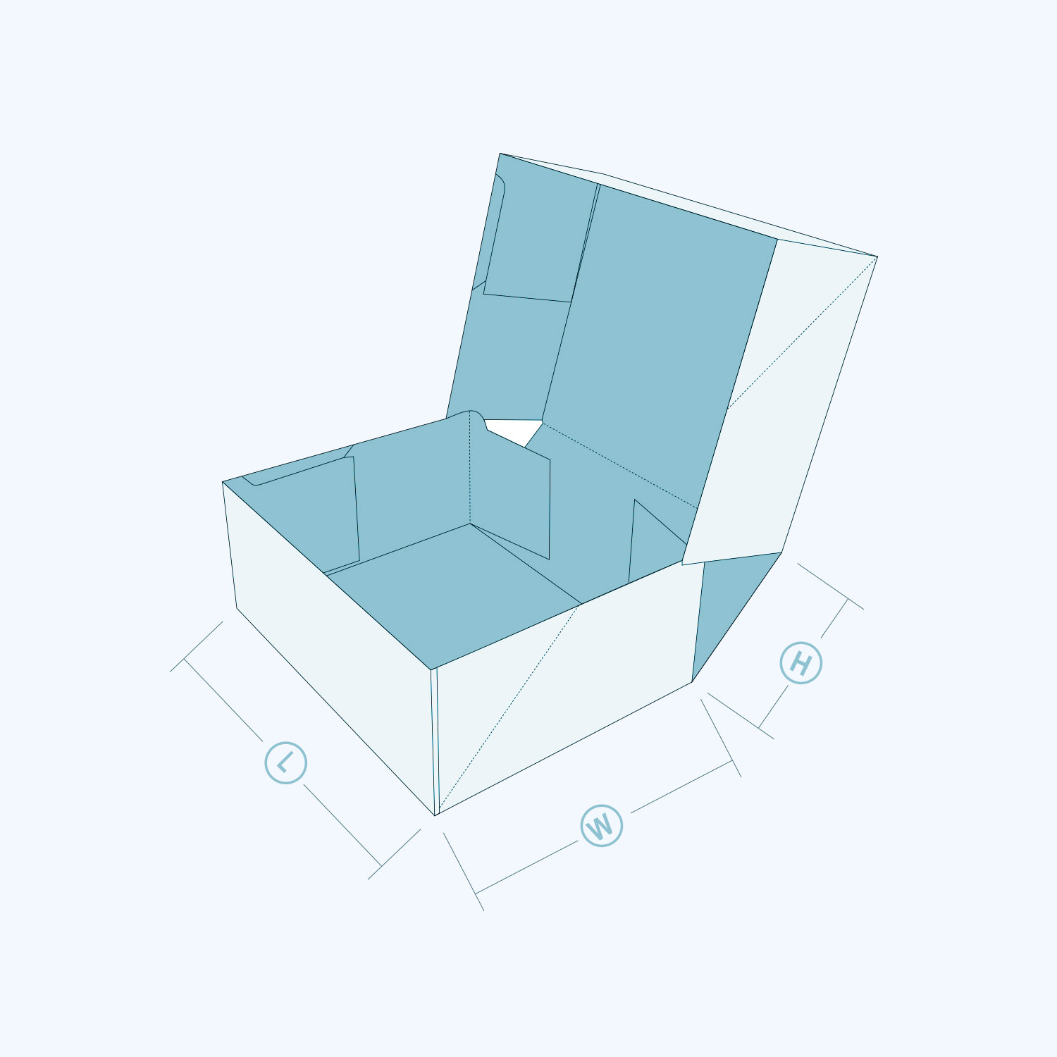 Four Corner Cake Boxes