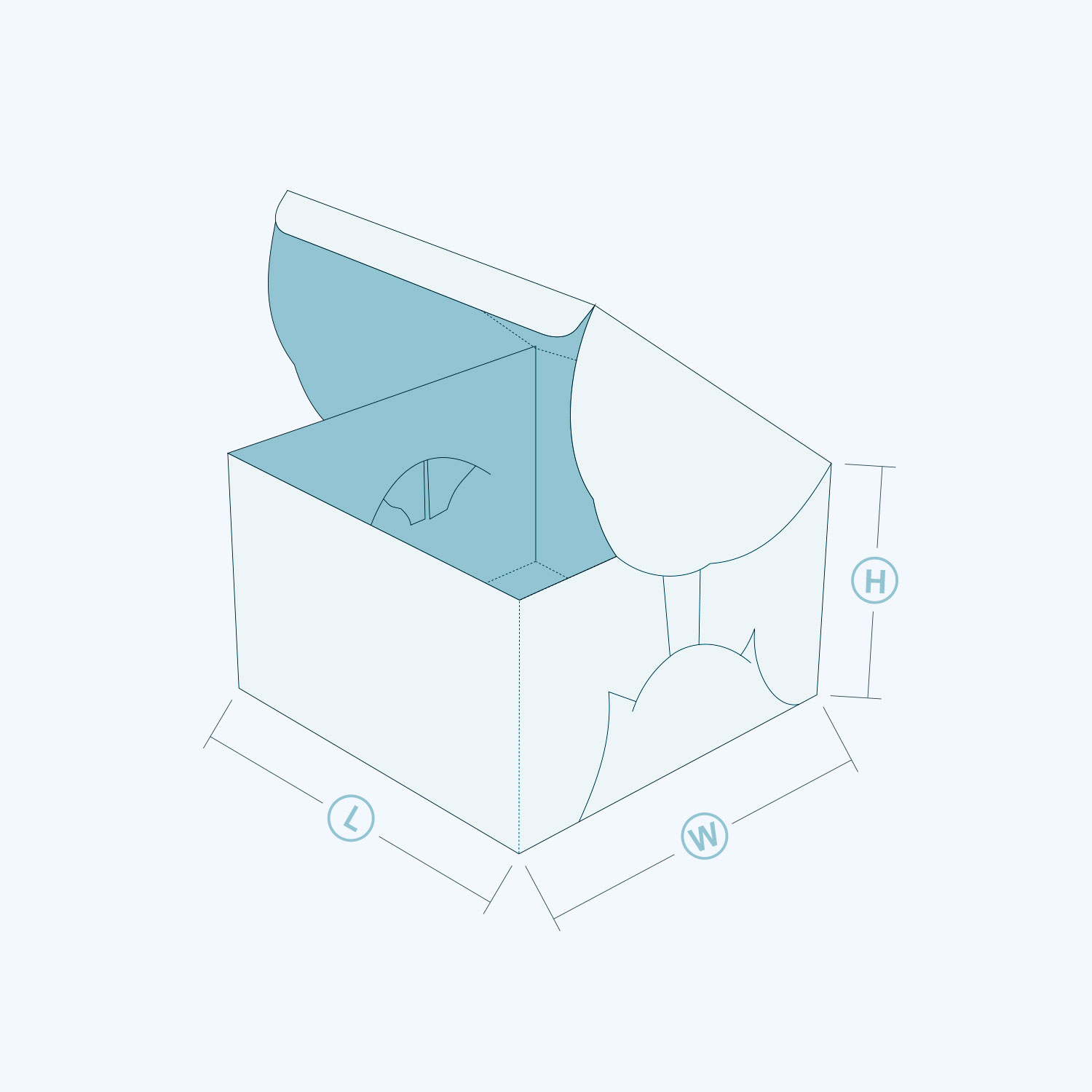 Self Lock Cake Box